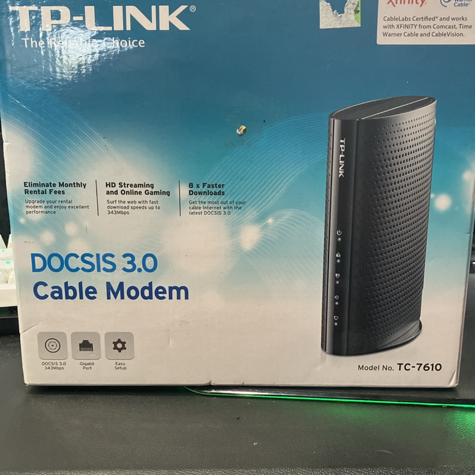 TP-LINK TC-7610 DOCSIS 3.0 Cable Modem