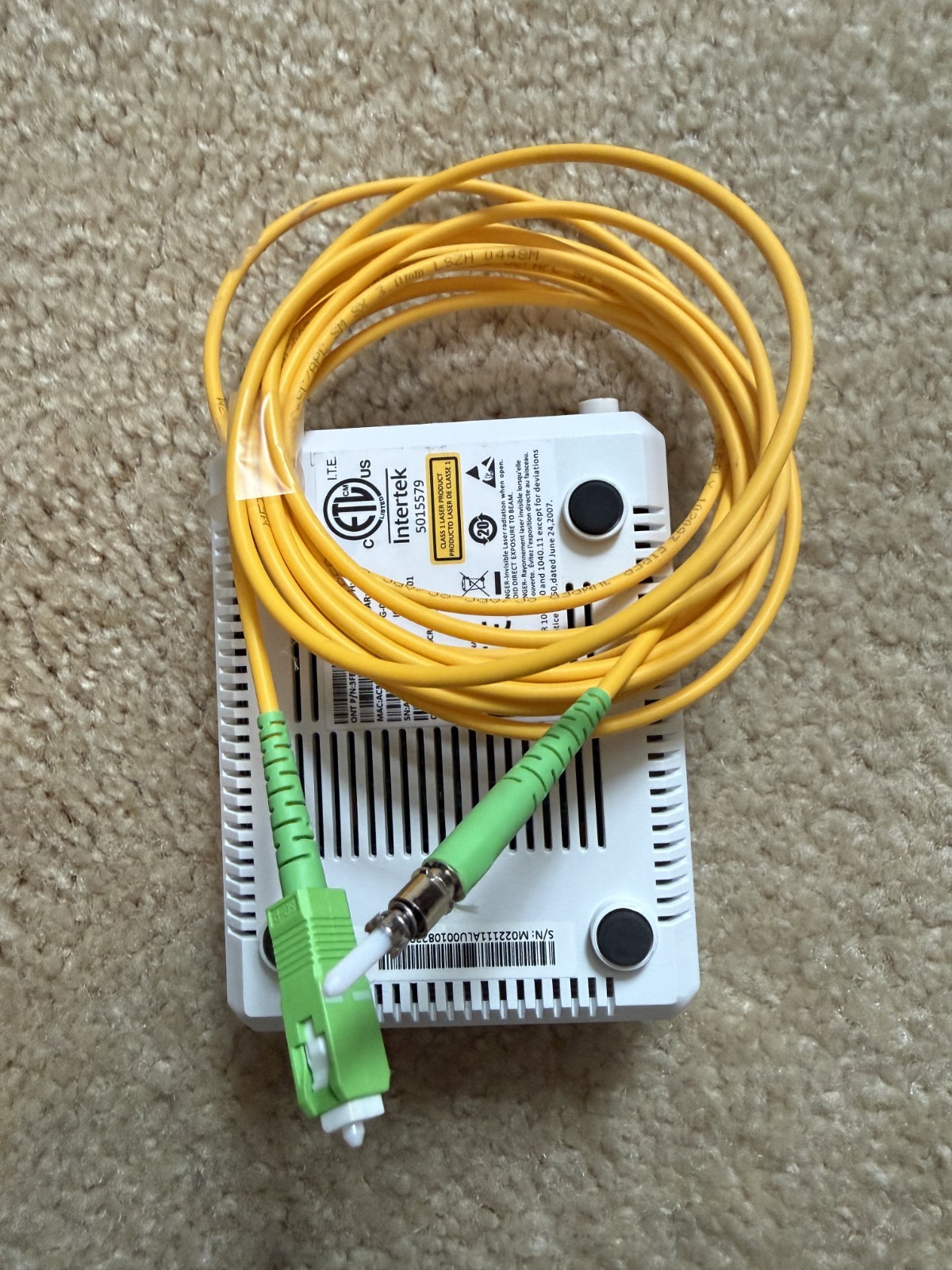 Nokia Intertek 3FE56389ABCN Optical Network Terminal G-010G-A Year 2021