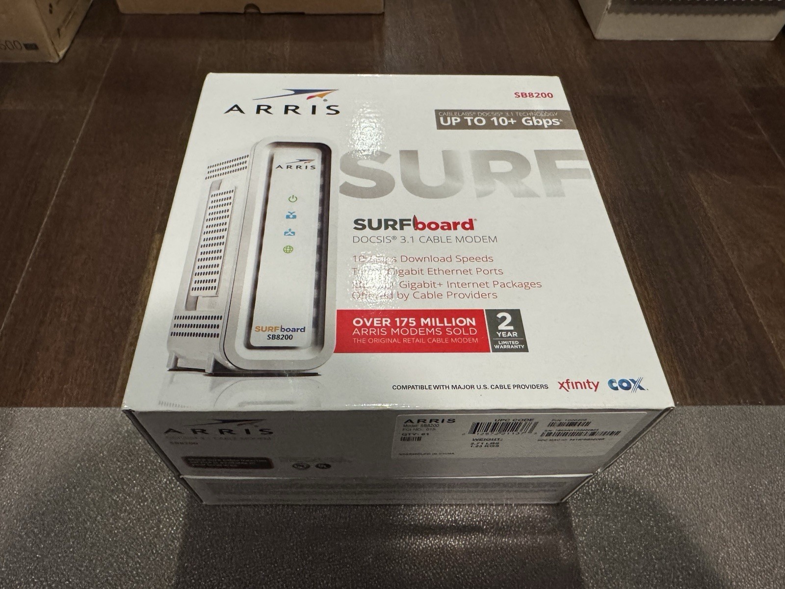 ARRIS SURFboard SB8200 DOCSIS 3.1 Cable Modem 2 Gbps (New Open Box, Tested)