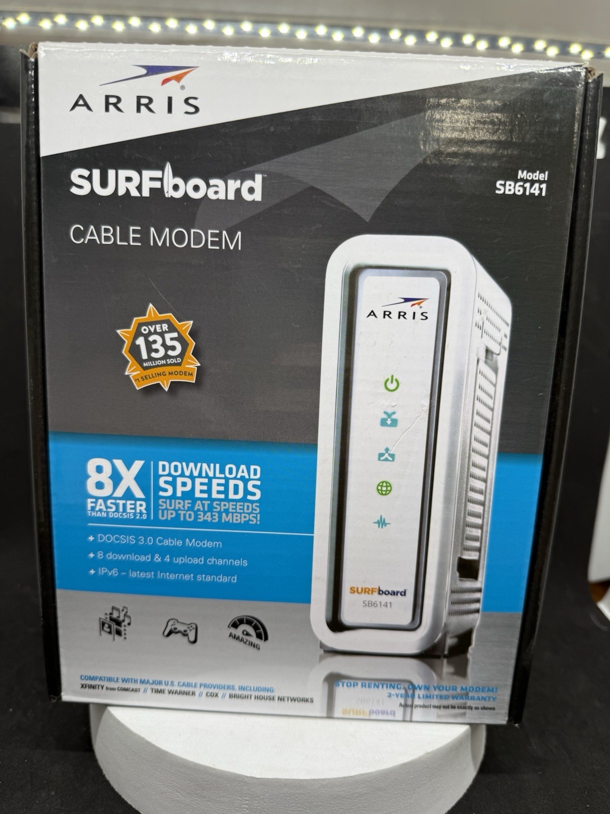 ARRIS SURFboard SB6141 Surf Board Modem In Original Box Preowned/tested