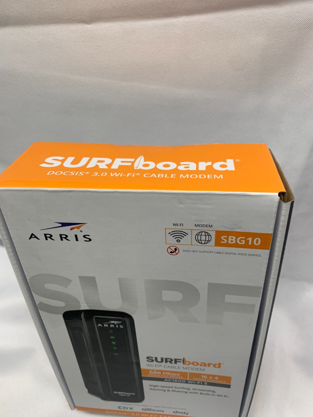 ARRIS SURFboard SBG10 Dual Band AC1600 Docsis 3 WIFI Cable Modem & Router In One