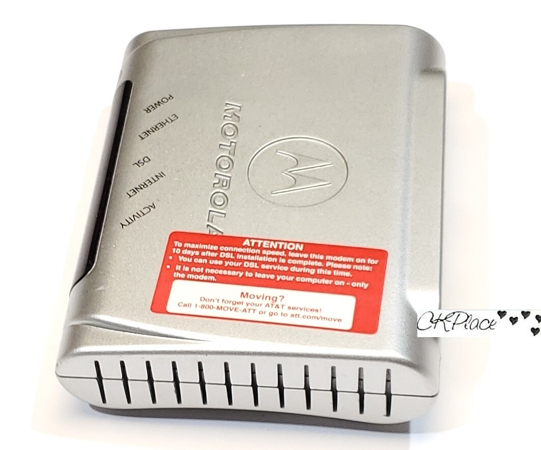Motorola MSTATEA DSL Ethernet 2210-02-1022 Modem Untested For Parts
