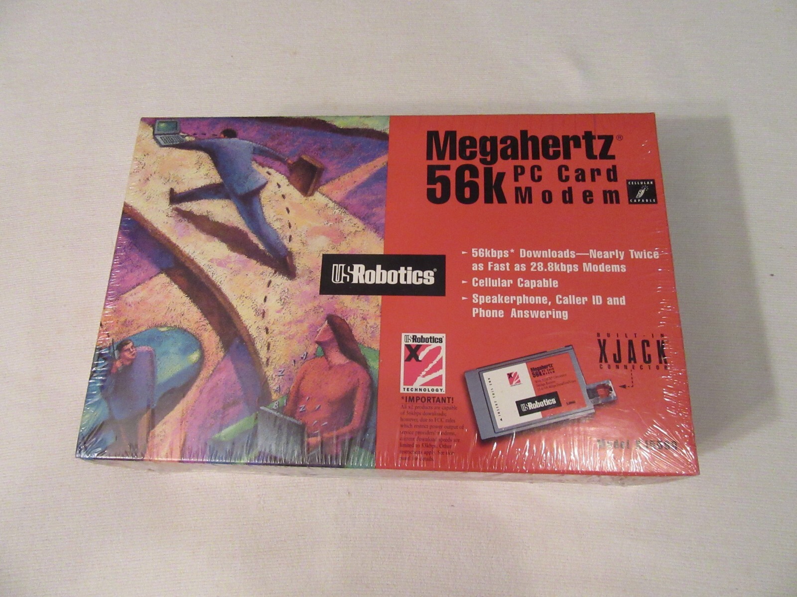 US Robotics Megahertz 56k PC Card Modem, Model XJ5560
