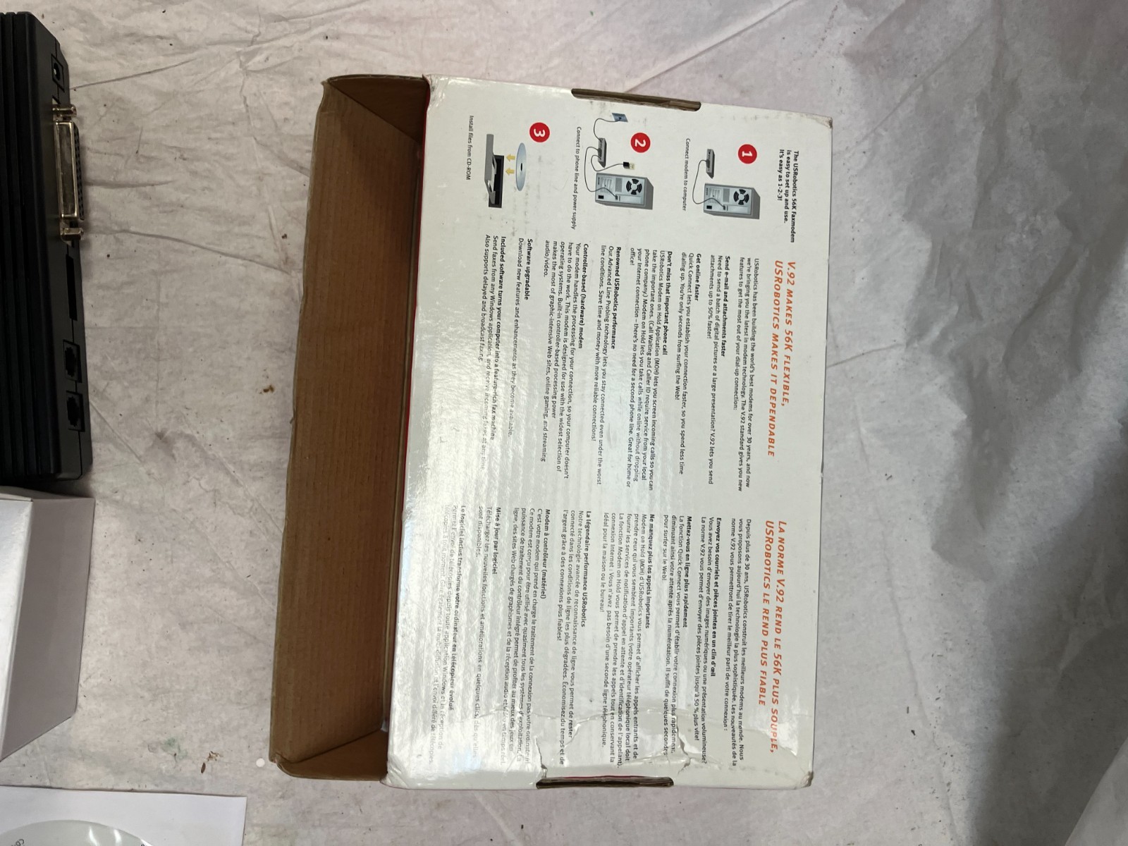 US Robotics, V.92, Model 5686G, 56K Faxmodem.