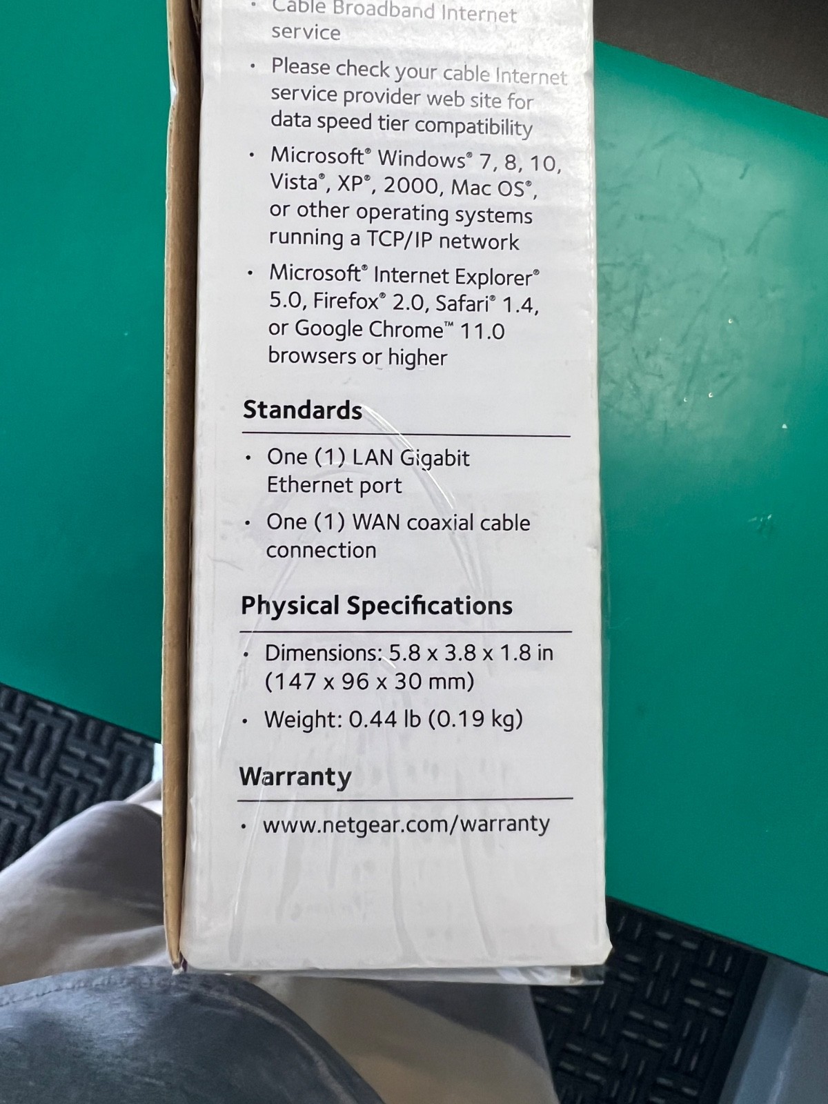 Netgear CM400 High Speed Cable Modem