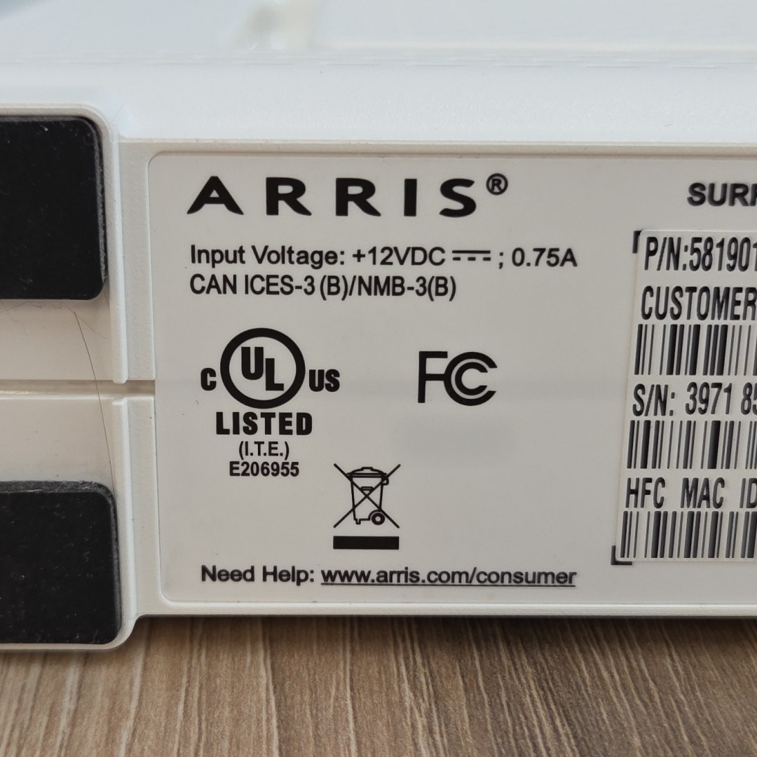 ARRIS SURFboard SB6141 Docsis 3.0 Cable Modem (B3)
