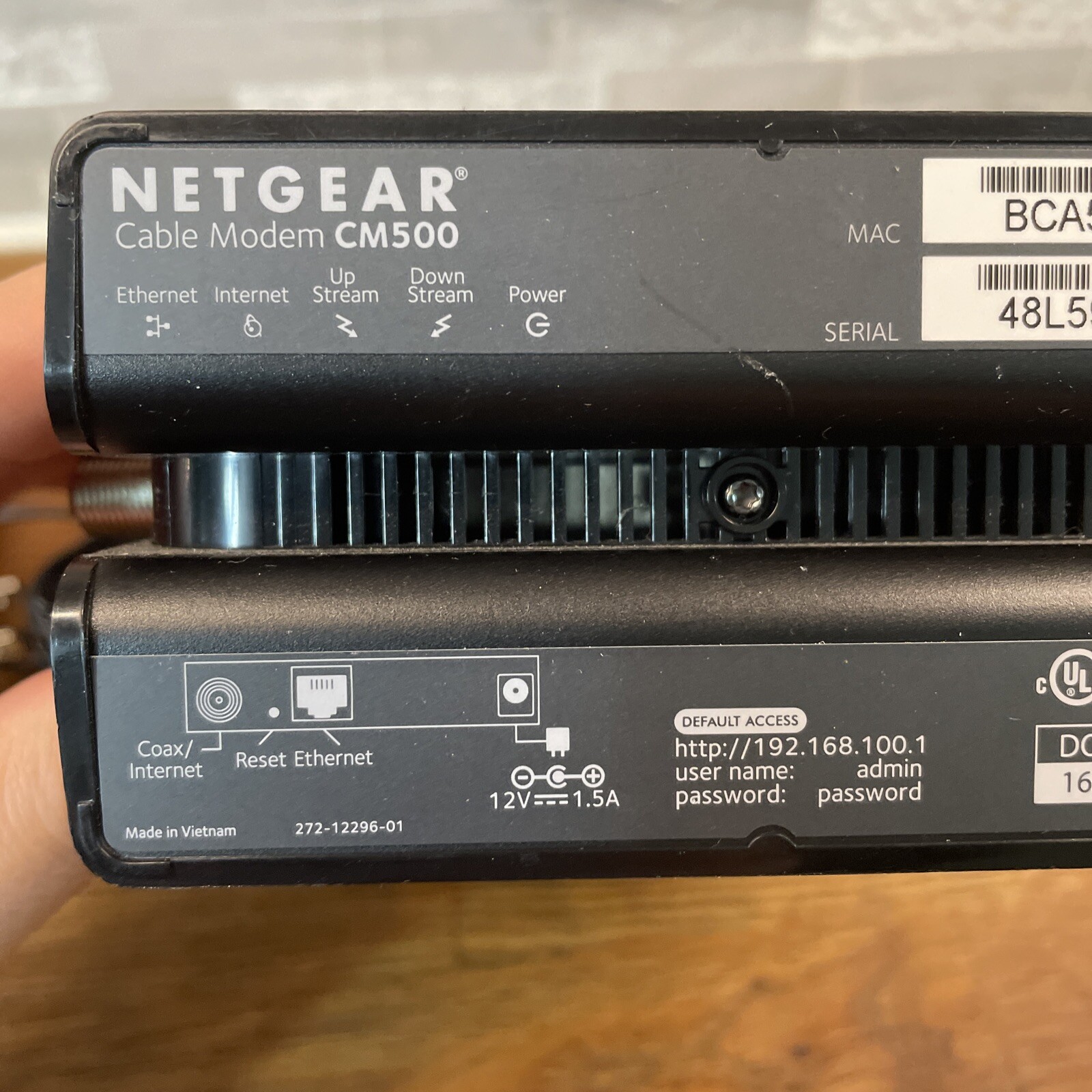 CM500 Netgear Nighthawk High Speed DOCSIS 3 0 Cable Modem Internet Router Ready