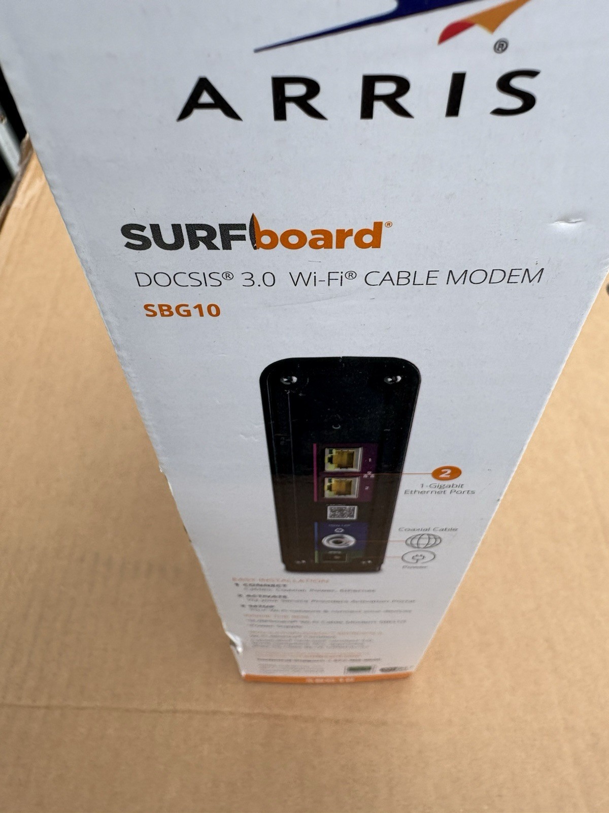 ARRIS SURFboard SBG10 DOCSIS 3.0 Cable Modem AC1600 Dual Band Wi-Fi Router – NEW