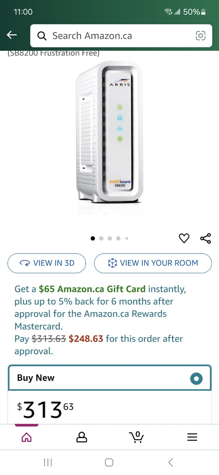 ARRIS SURFboard SB8200 DOCSIS 3.1 10 Gbps Cable Modem