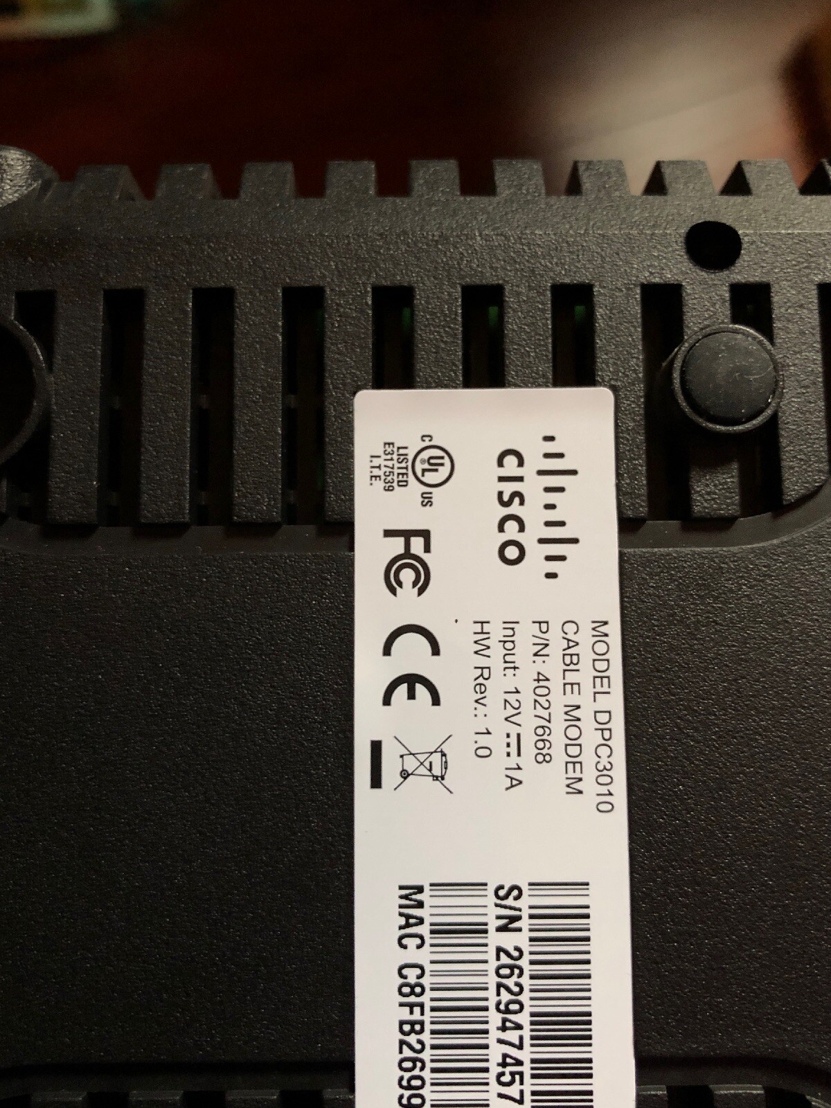 Cisco Cable Modem DPC3010 Quick Start Kit