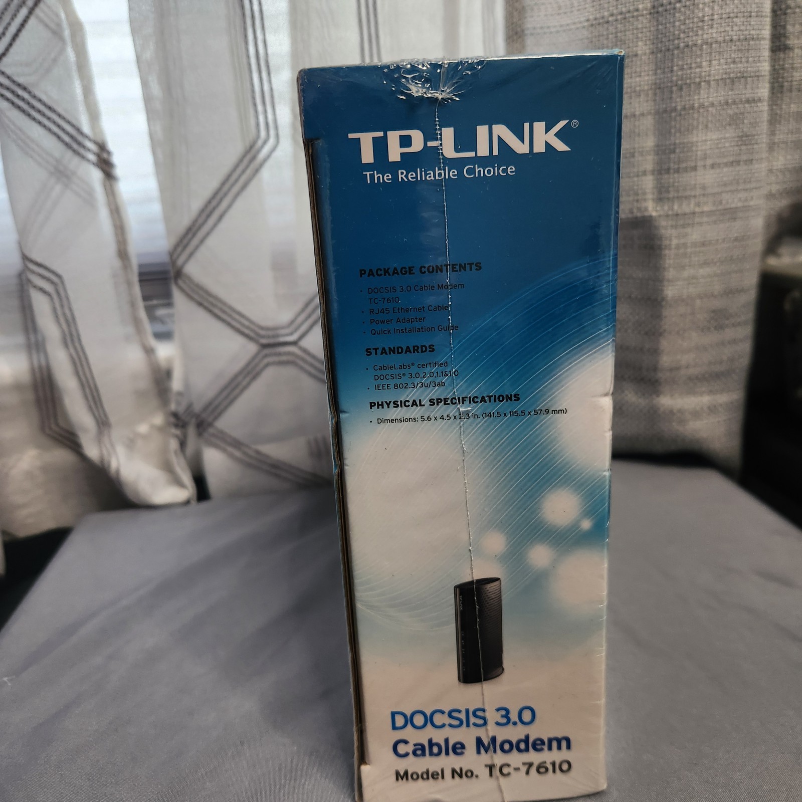 TP-Link TC-7610 DOCSIS 3.0 Cable Modem 343Mbps Gigabit Port Brand New Sealed