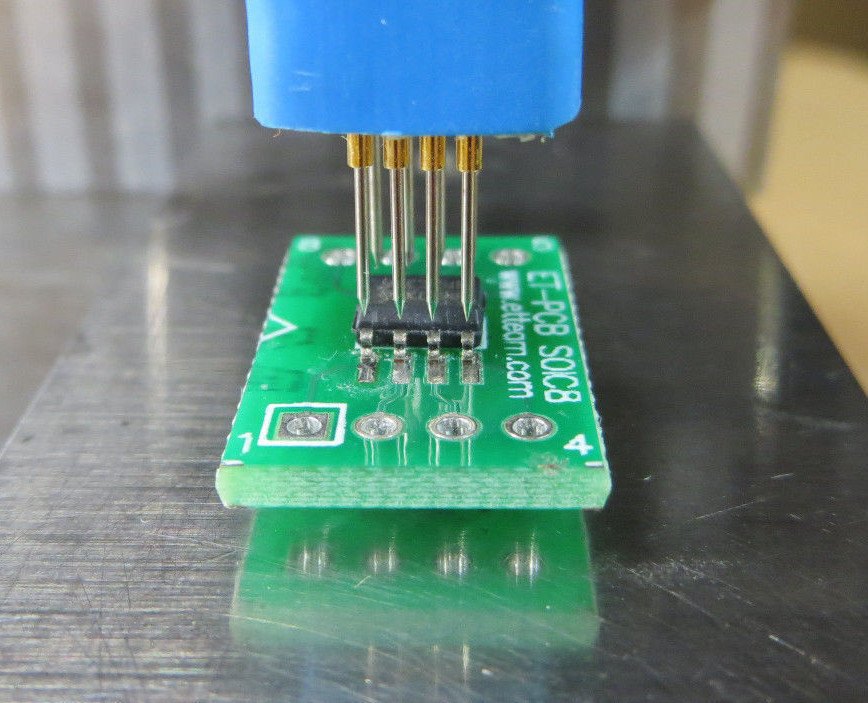 With free guide cap SOIC8 Pogo Pin Adapter For EEPROM / 93CXX / 25CXX / 24CXX