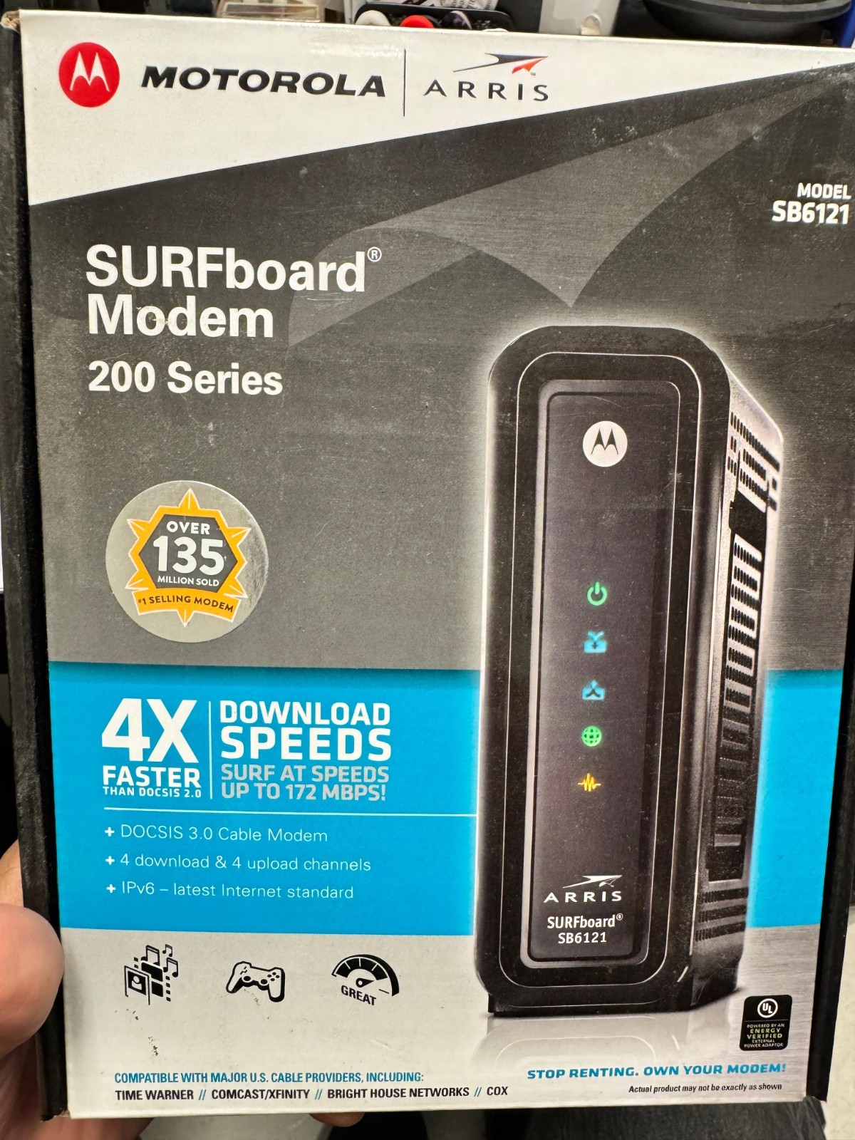 Motorola SURFboard SB6121 Internet Modem (Cable modem) IPv6