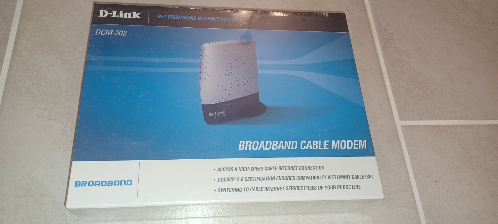 D-Link DCM-202 Broadband Cable Modem – New – Sealed