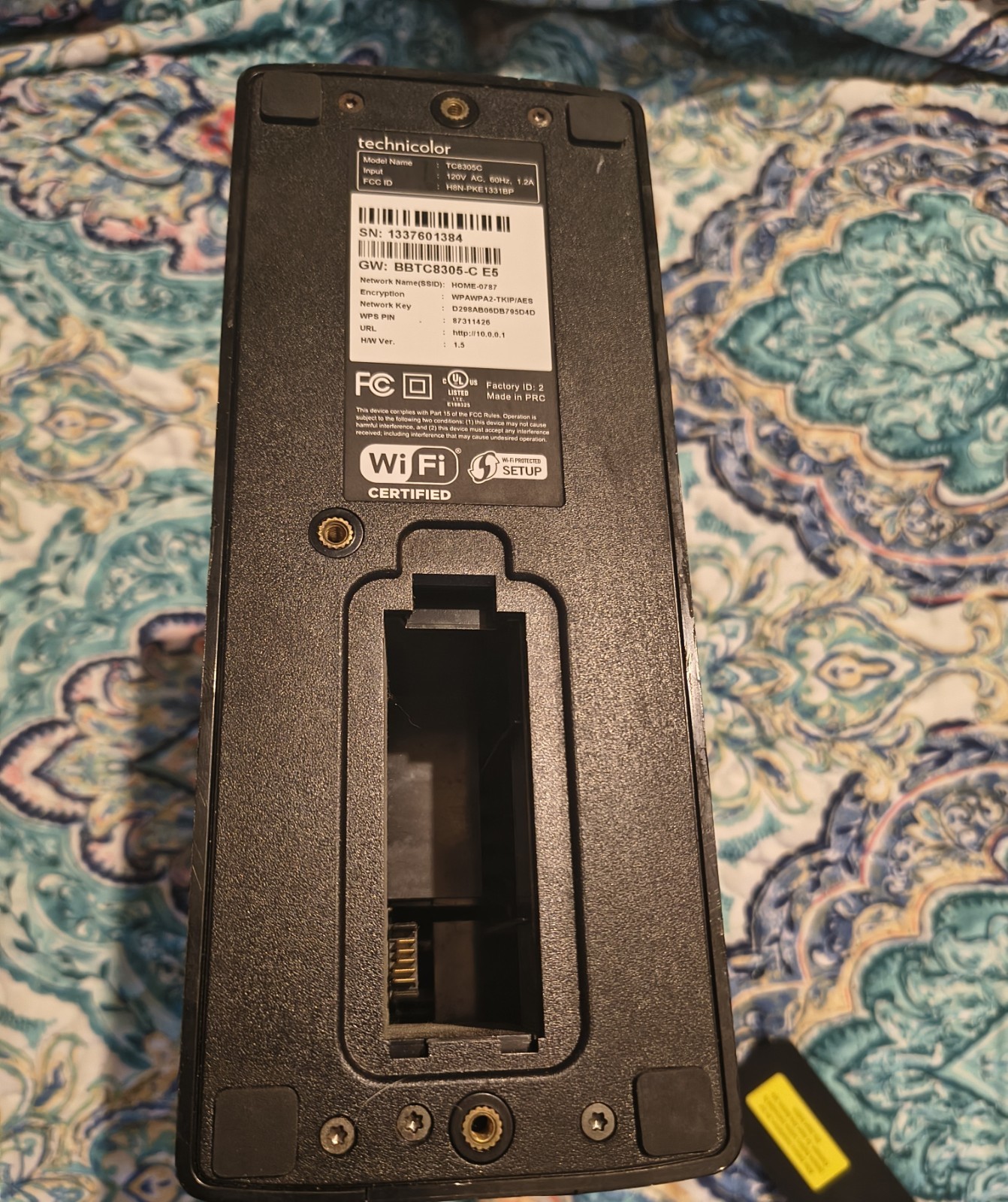XFINITY COMCAST TECHNICOLOR TC8305C DOCSIS 3.0 IPv6 CABLE MODEM/ROUTER /PHONE 