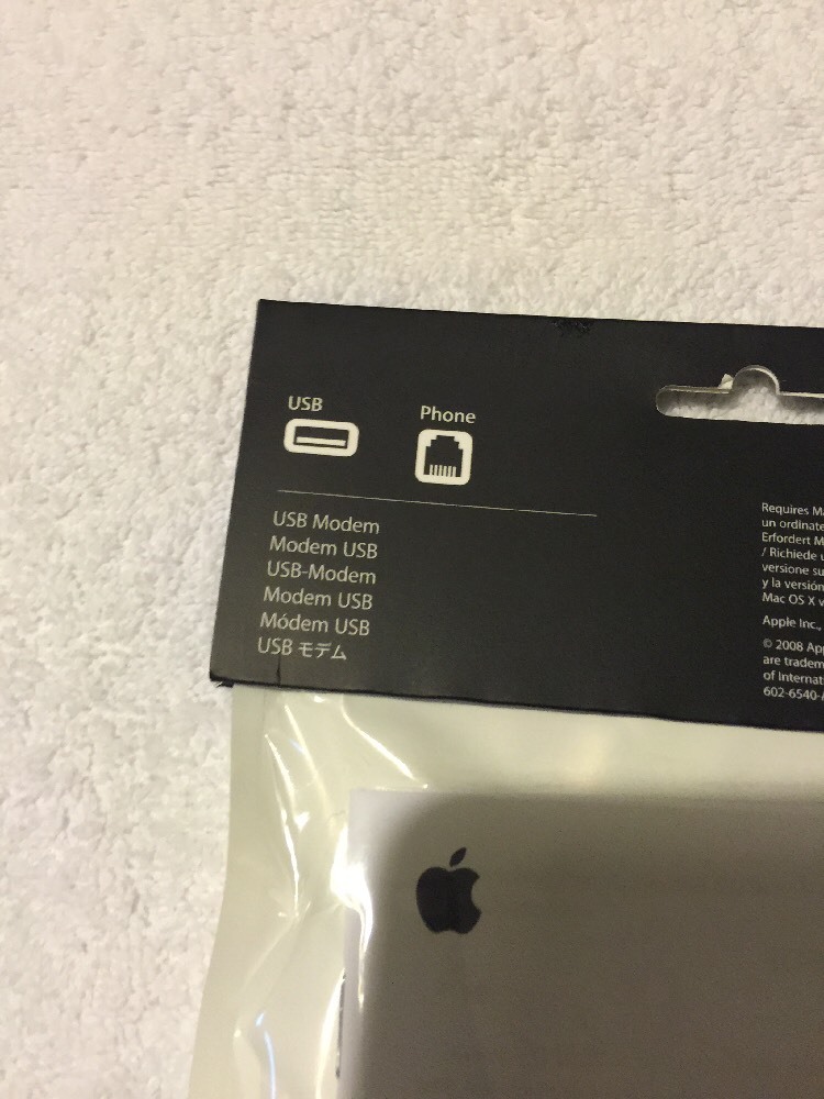 New Genuine Apple original USB Phone Modem MA034Z/A