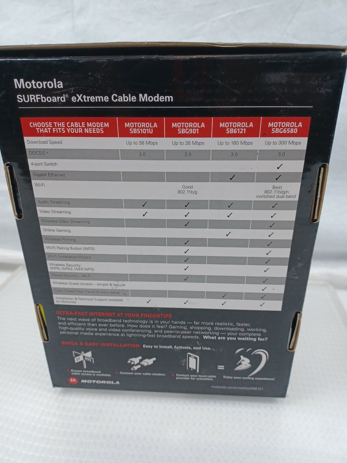 Motorola Surfboard Extreme Cable Modern Model; SB6121