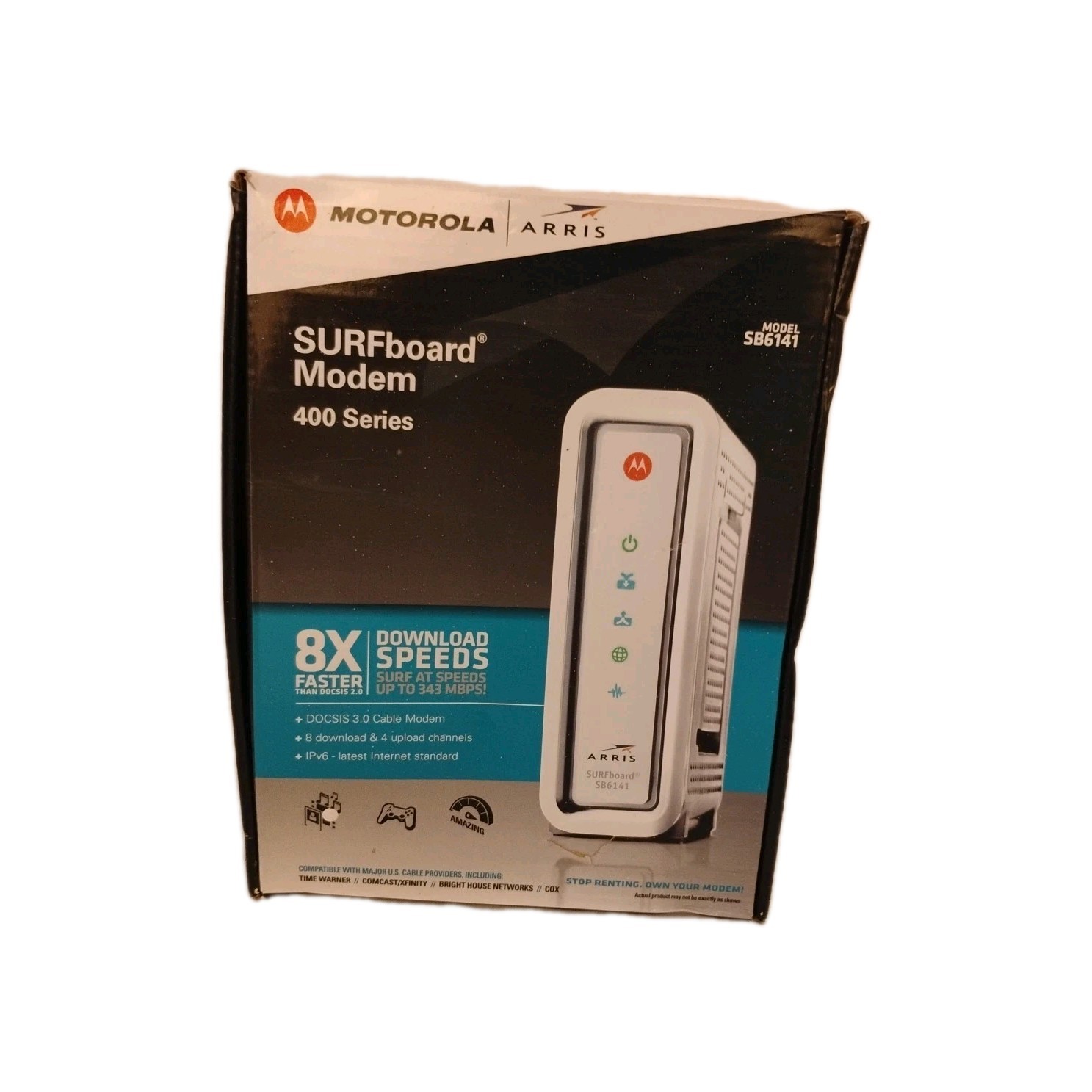 Motorola SB6141 SURFboard eXtreme DOCSIS 3.0 Cable Modem 300 mbps