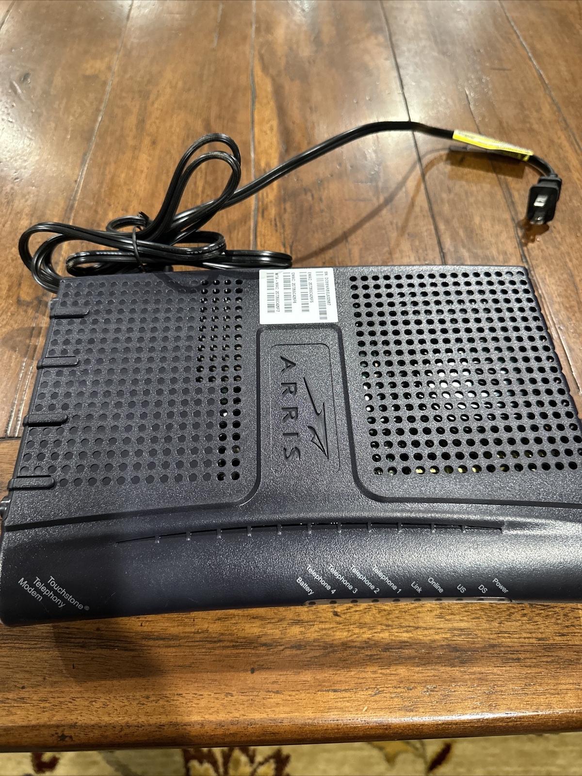 ARRIS TM604G Cable Touchstone Telephony Modem Model TM604G/CT L1-11 w Power cord