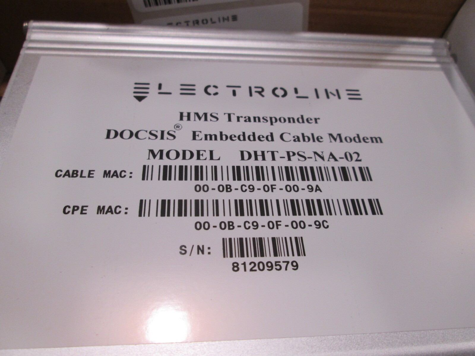 Lot of 2! Electroline HMS DOCSIS Transponder DHT-PS-NA-02