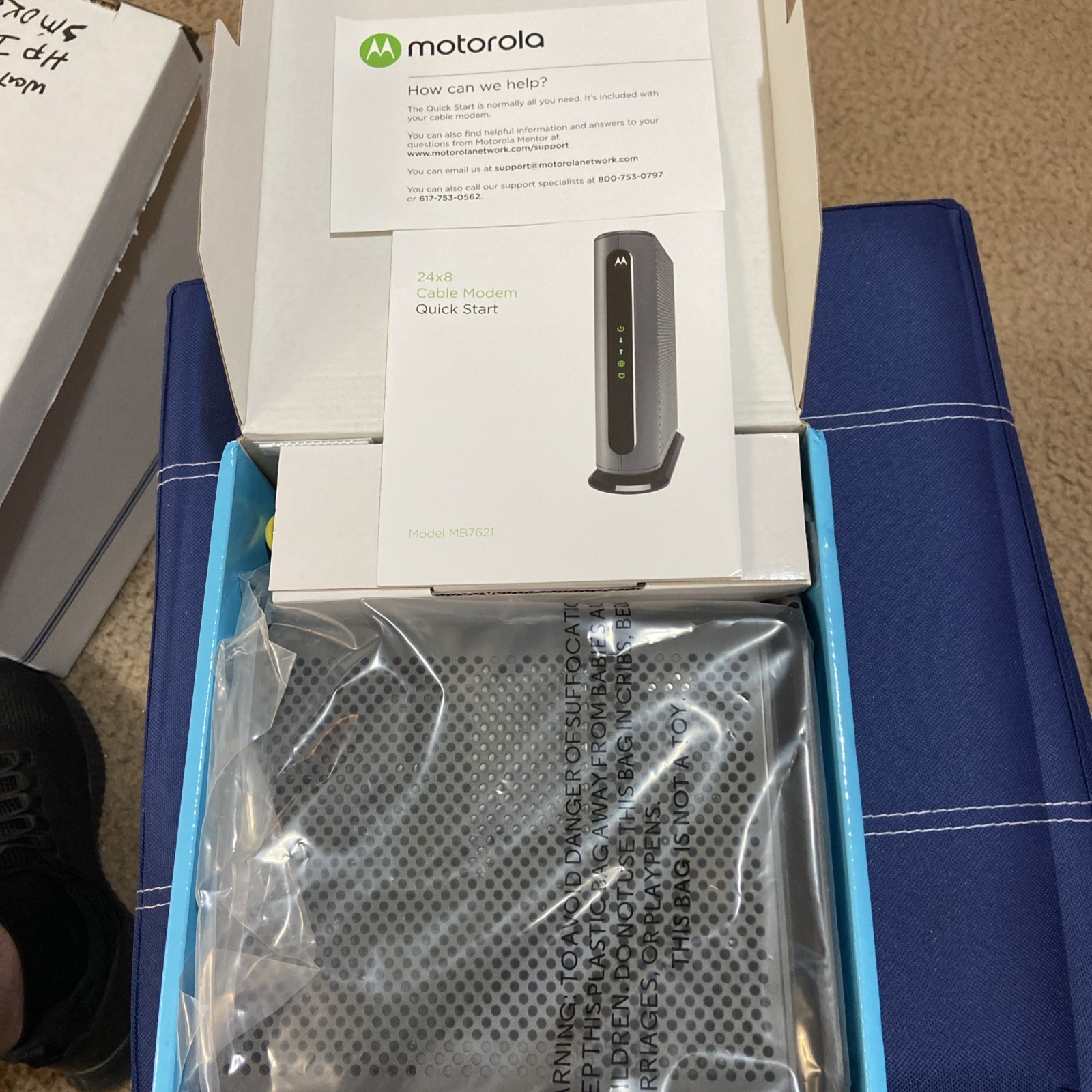 🔥🔥Motorola MB7621-10 1000 Mbps Cable Modem New/Open Box. 🔥🔥🔥