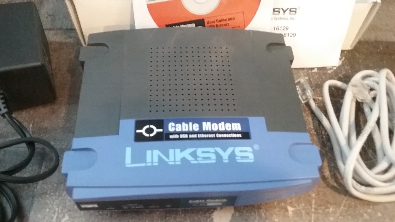 Linksys Cable Modem Model BEFCMU10 Version 4 with USB and Ethernet Connection