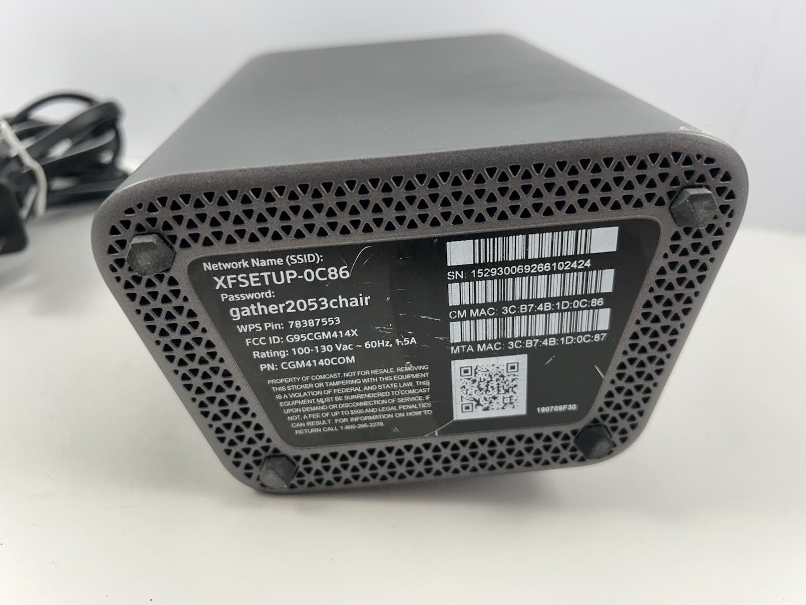 Xfinity Comcast XB6-T WiFi Router Modem