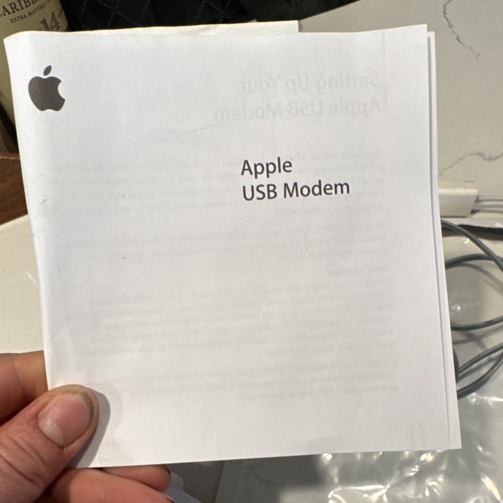 Apple External V.92 USB Dial-Up Modem for Mac, White MA034Z/A