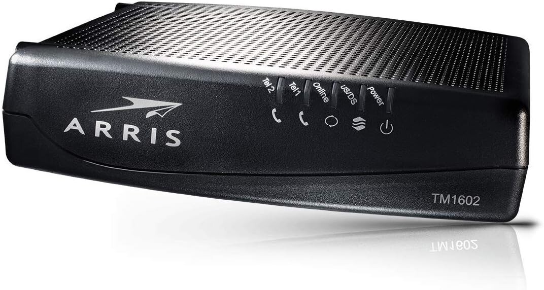 Arris Touchstone TM1602A DOCSIS 3.0 Telephony Cable Modem (Black)