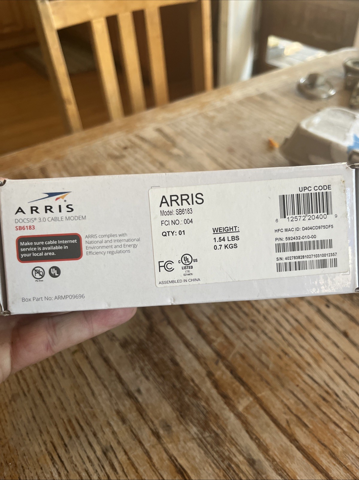 ARRIS SURFboard (16×4) DOCSIS 3.0 Cable Modem SB6183 Black 612572216712