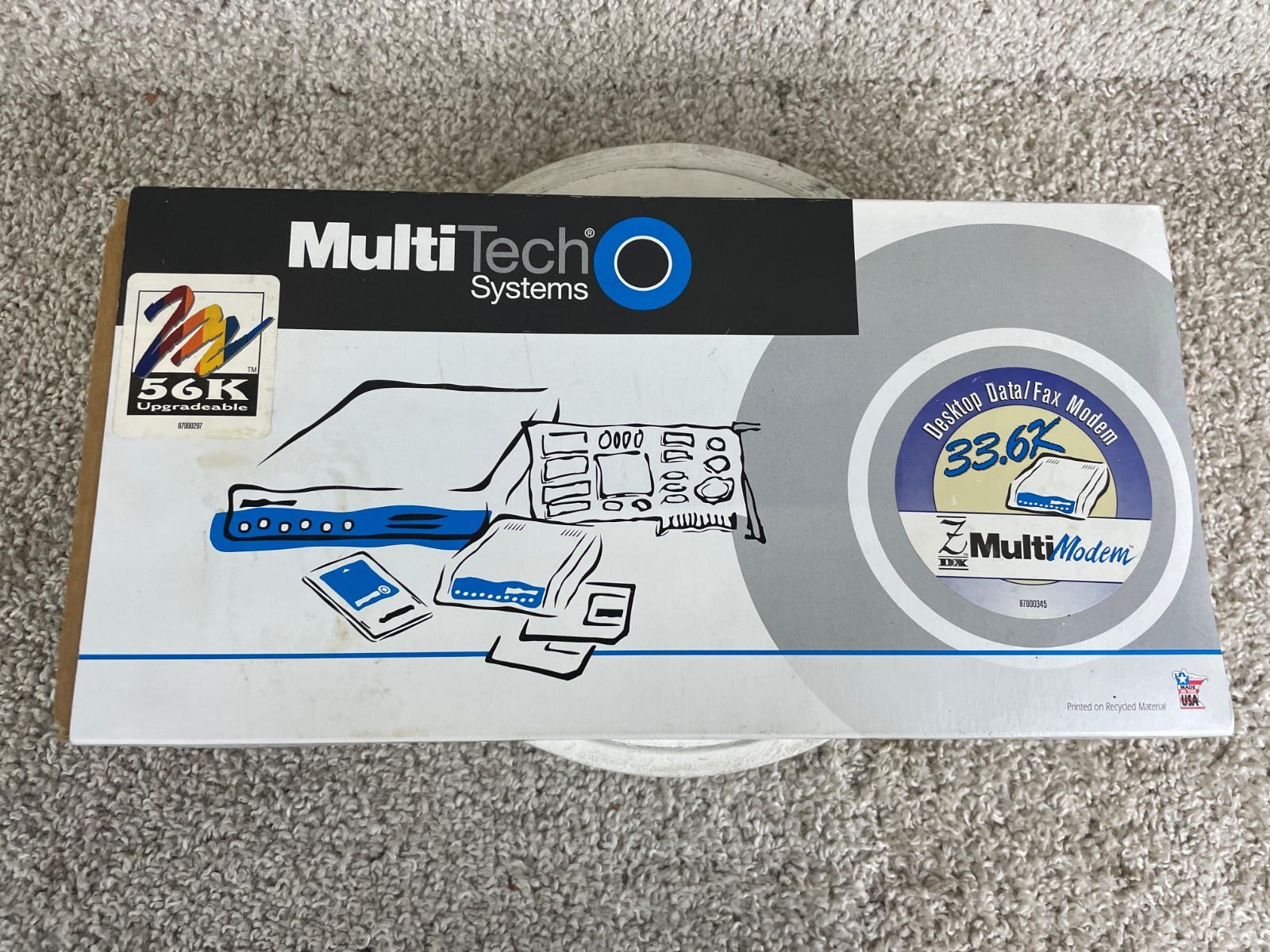Multi-Tech Systems MT2834ZDXb MultiModem ZDX External Data/Fax Modem