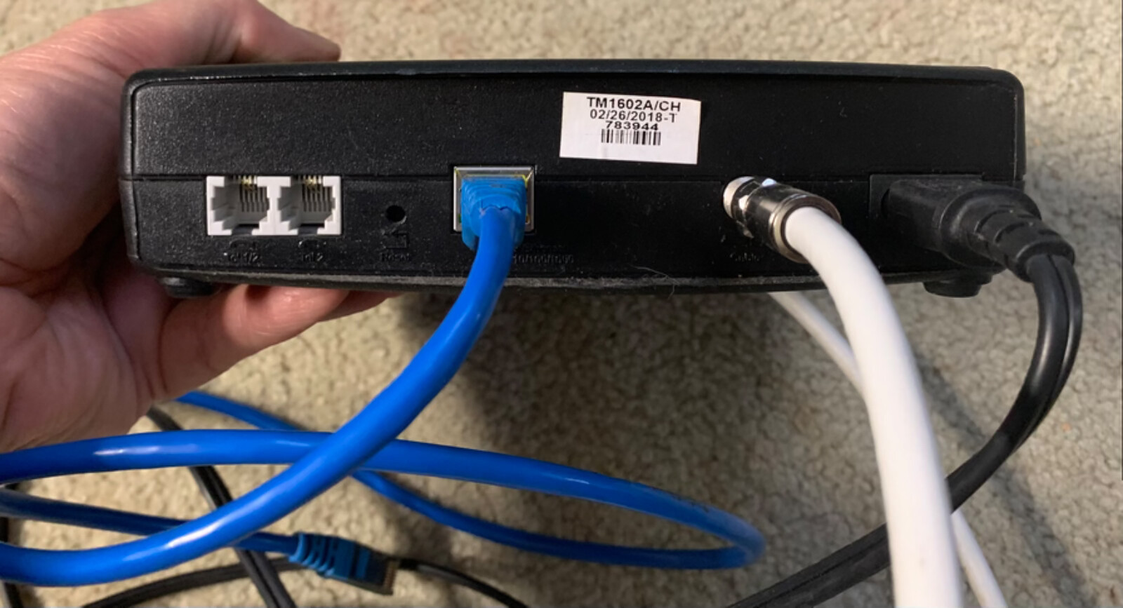 ARRIS (OPTIMUM Cable) Router Modem – DOCSIS 3.0 Model – TM1602A