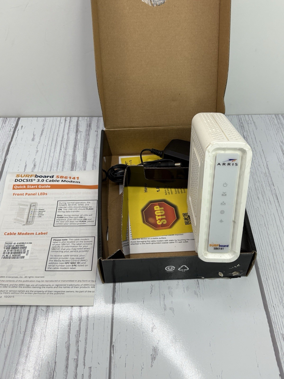 ARRIS SURFboard SB6141 Docsis 3.0 Cable Modem EUC