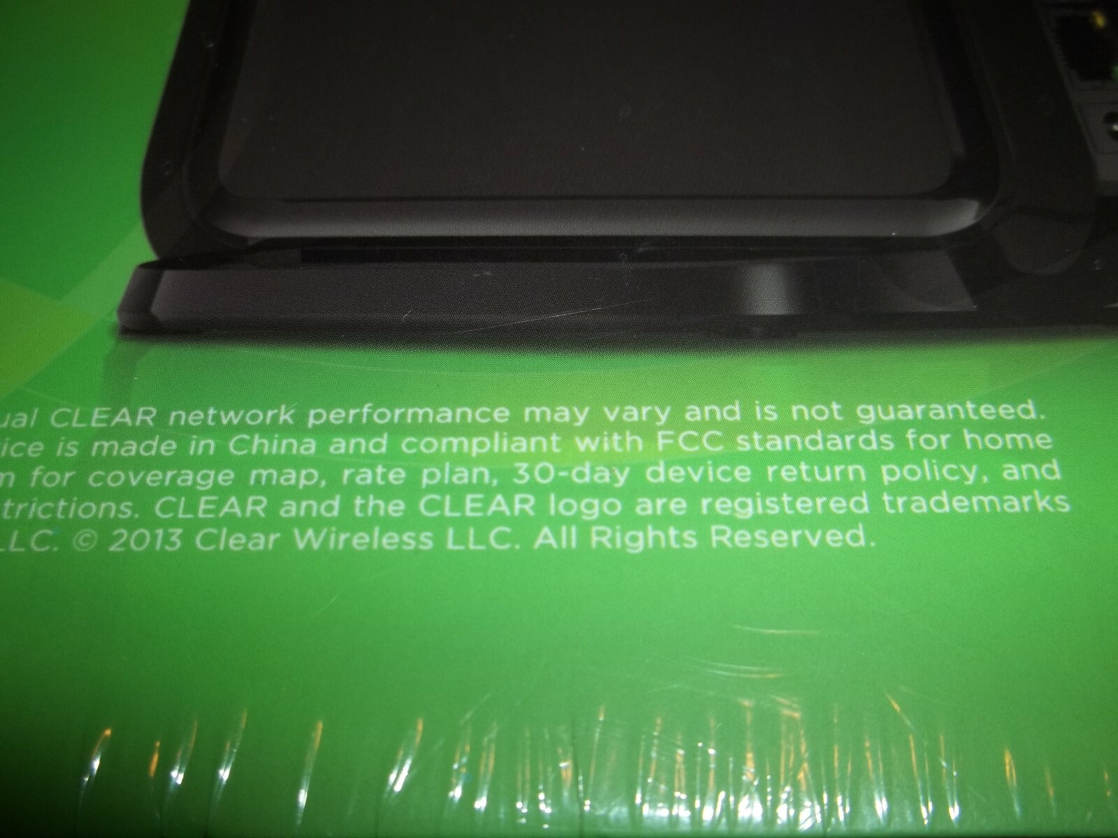 New Sealed Clear Hub Express 4G Home Internet Modem Foot Cable Cord & Guide 2013
