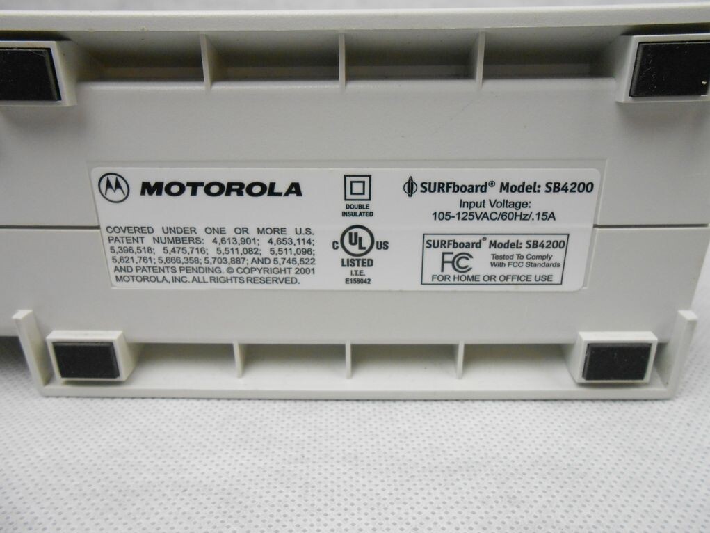 Motorola SURFboard SB4200 38 Mbps Cable Modem High Speed
