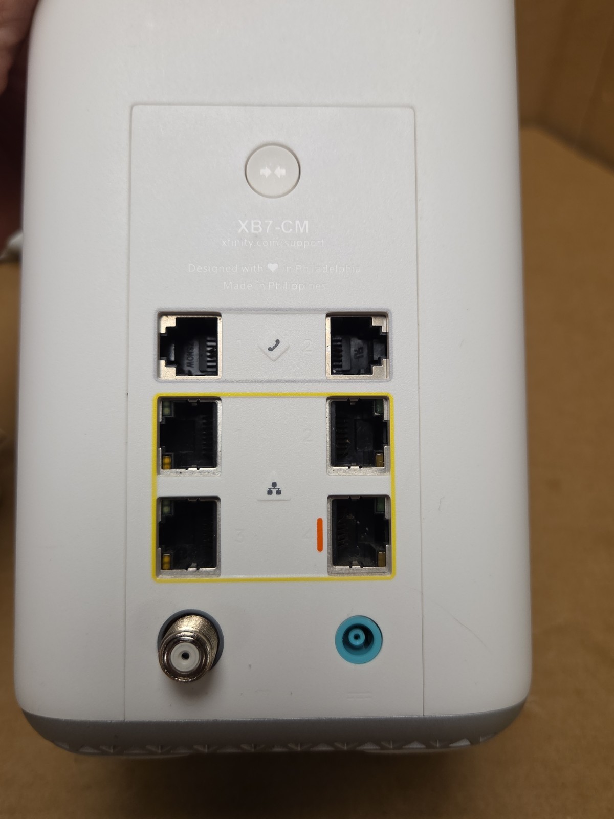 Xfinity XB7-CM Home WiFi Router Modem White & Original Power Cord TG02DCW4482CT
