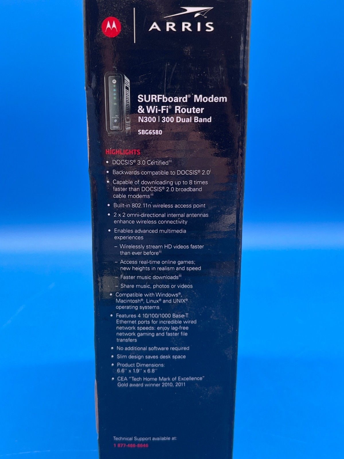 Motorola Arris SURFboard SBG6580 Modem & Wi-Fi Router N300 300 Dual Band