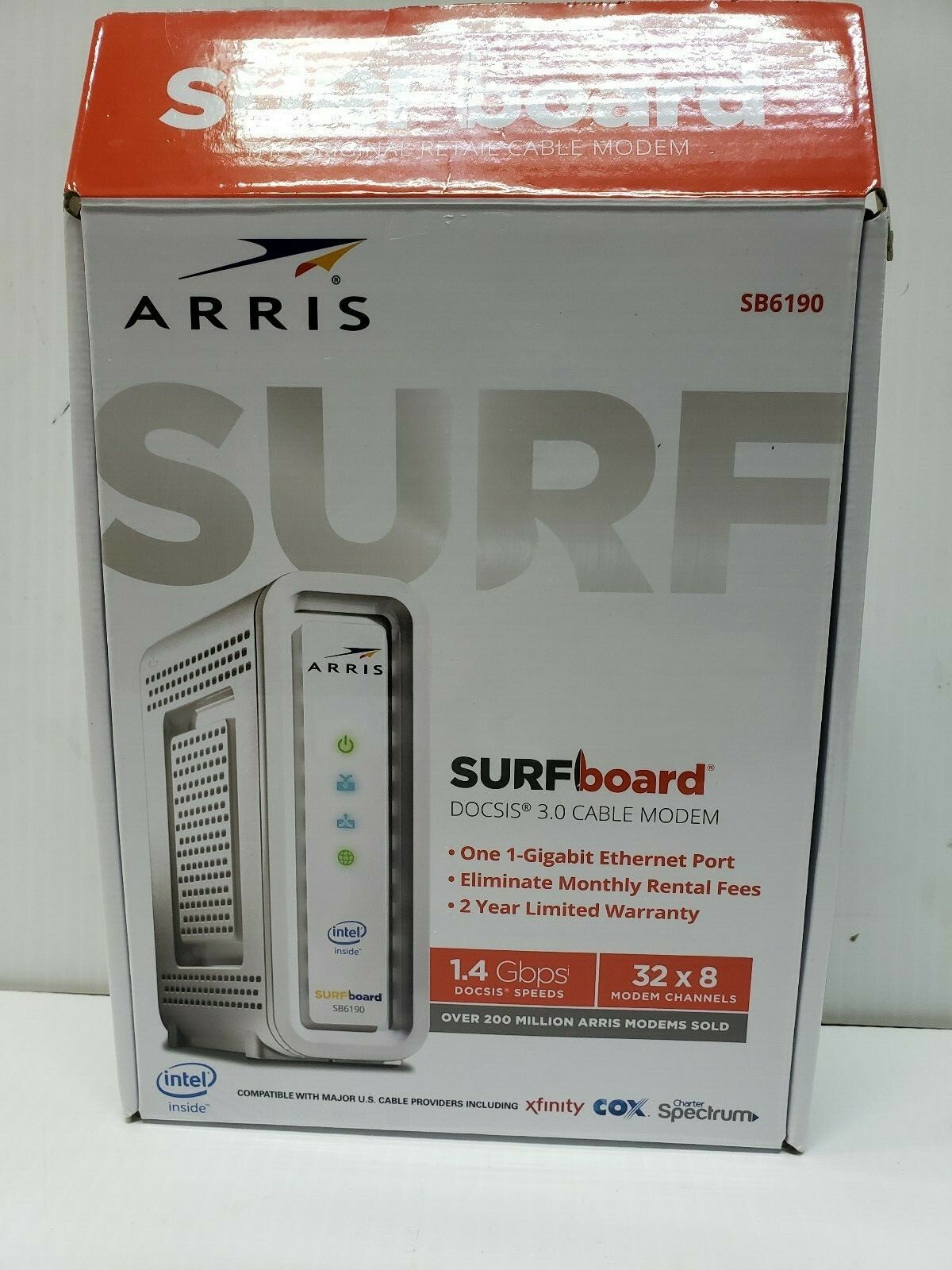 new open box Arris Surfboard Model SB6190 MODEM PRE-OWNED (FC18-2-K)
