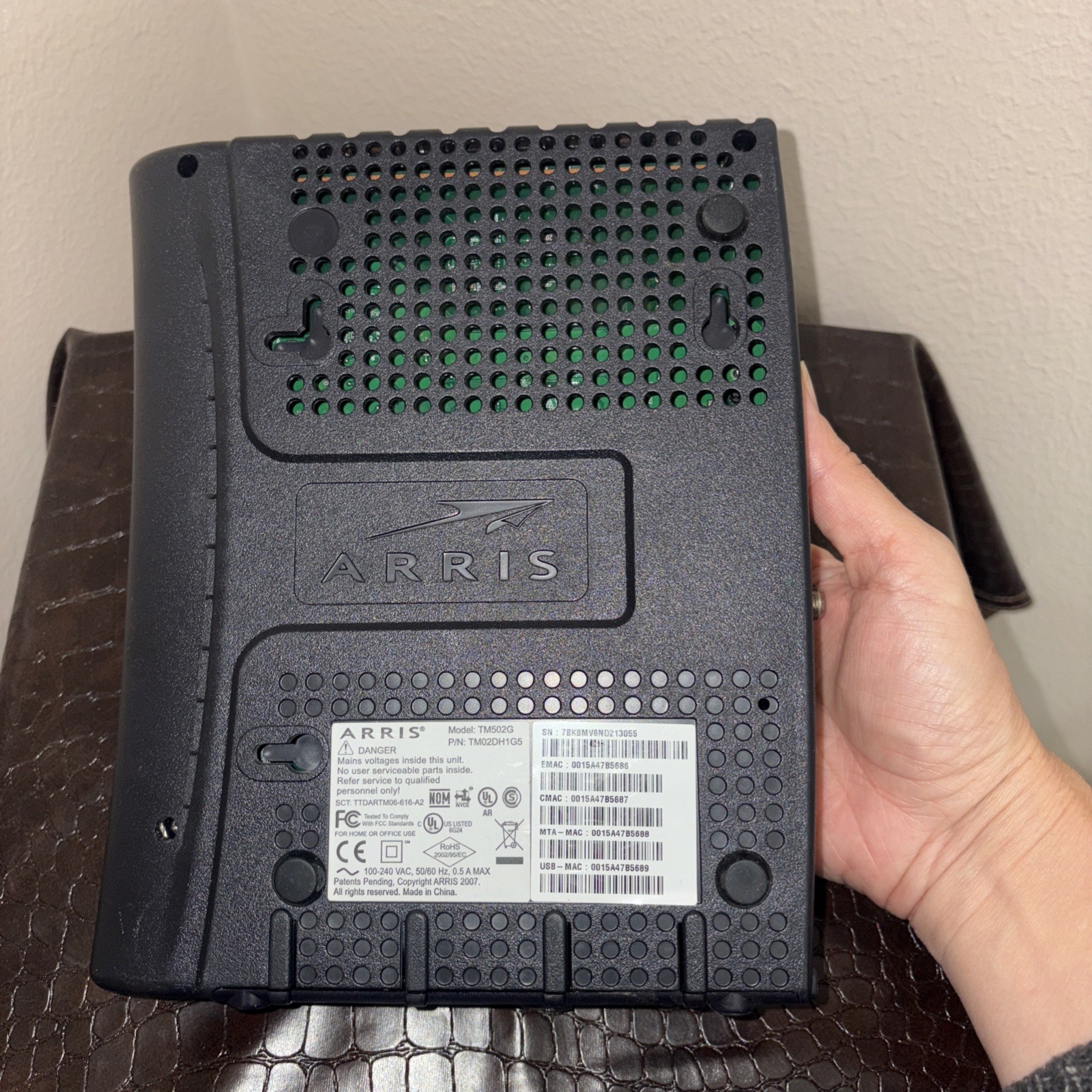 Arris Model TM502G Wireless Telephony Modem
