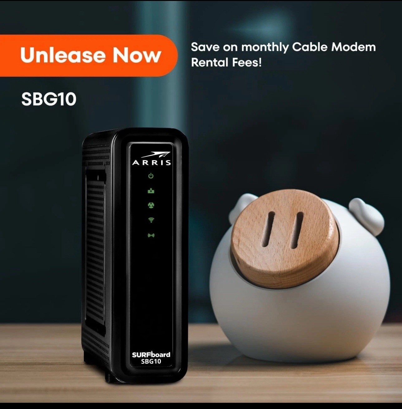 ARRIS (SBG10) – Cable Modem Router Combo – DOCSIS 3.0 16 x 4 Gigabit & AC1600…