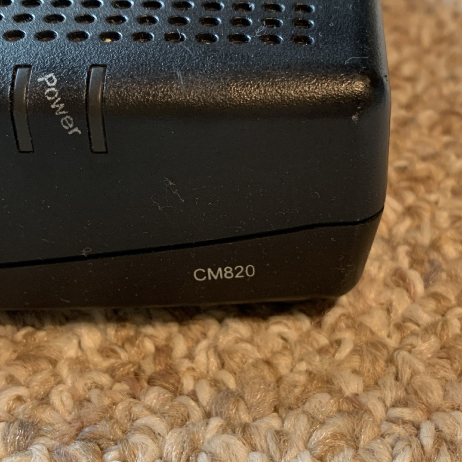 ARRIS CM820A Cable Modem Wired Ethernet RJ-45 Black 1 LAN Port