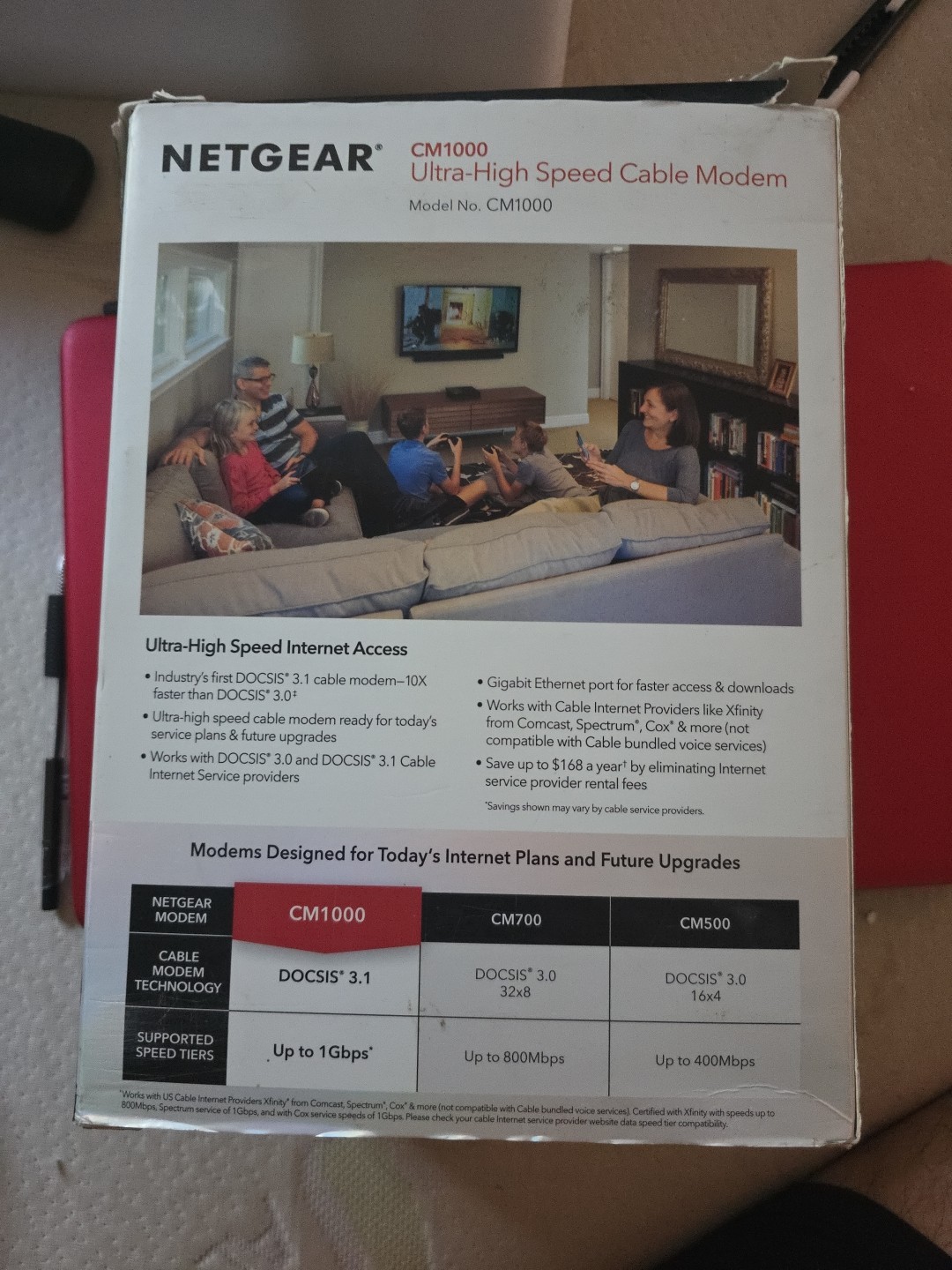 NETGEAR CM1000v2 DOCSIS 3.1 Cable Modem Tested & Working