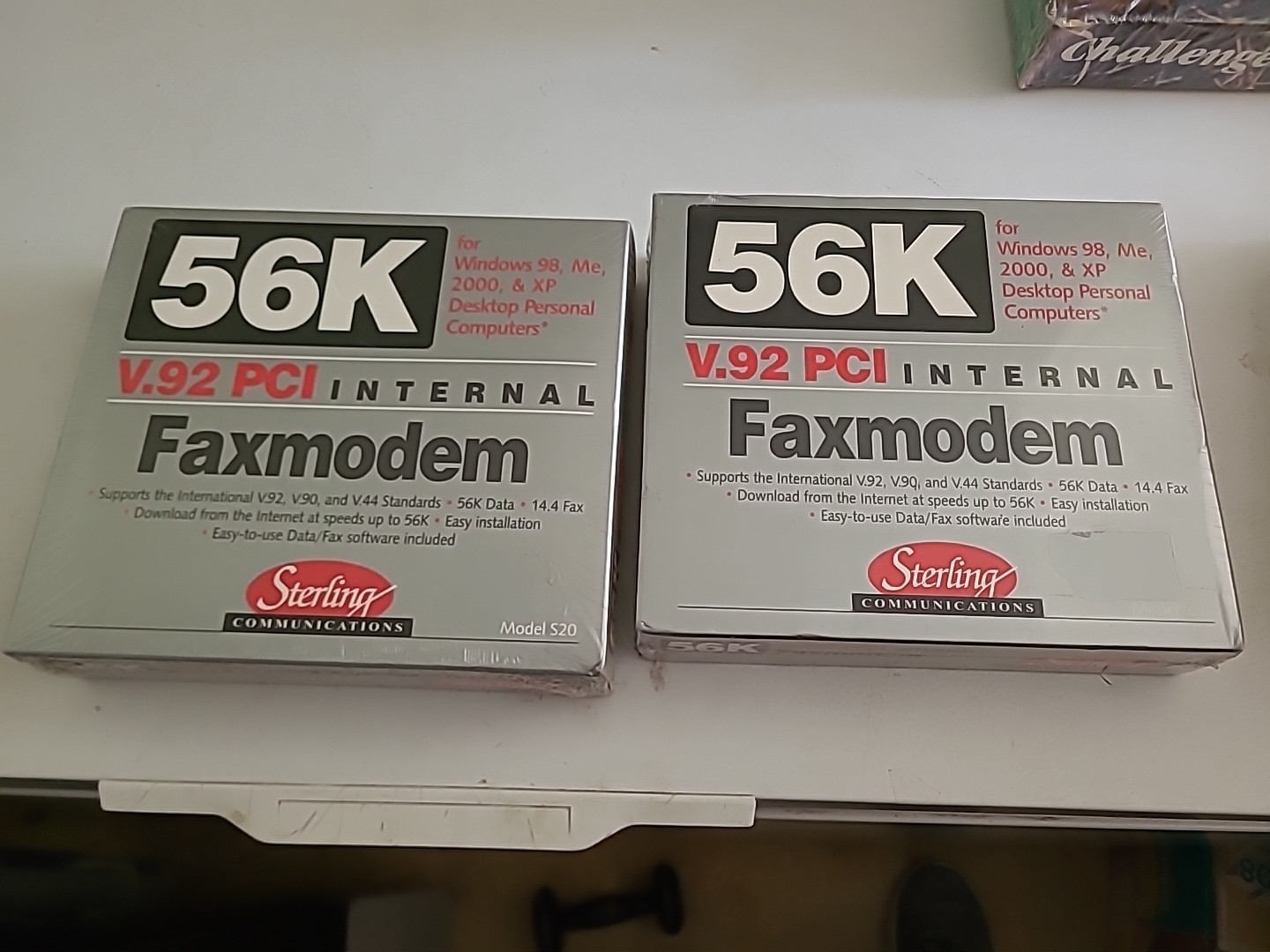 2 New Internal Fax Modem V.92 PCI Sterling Communications, 56K Model S20 New