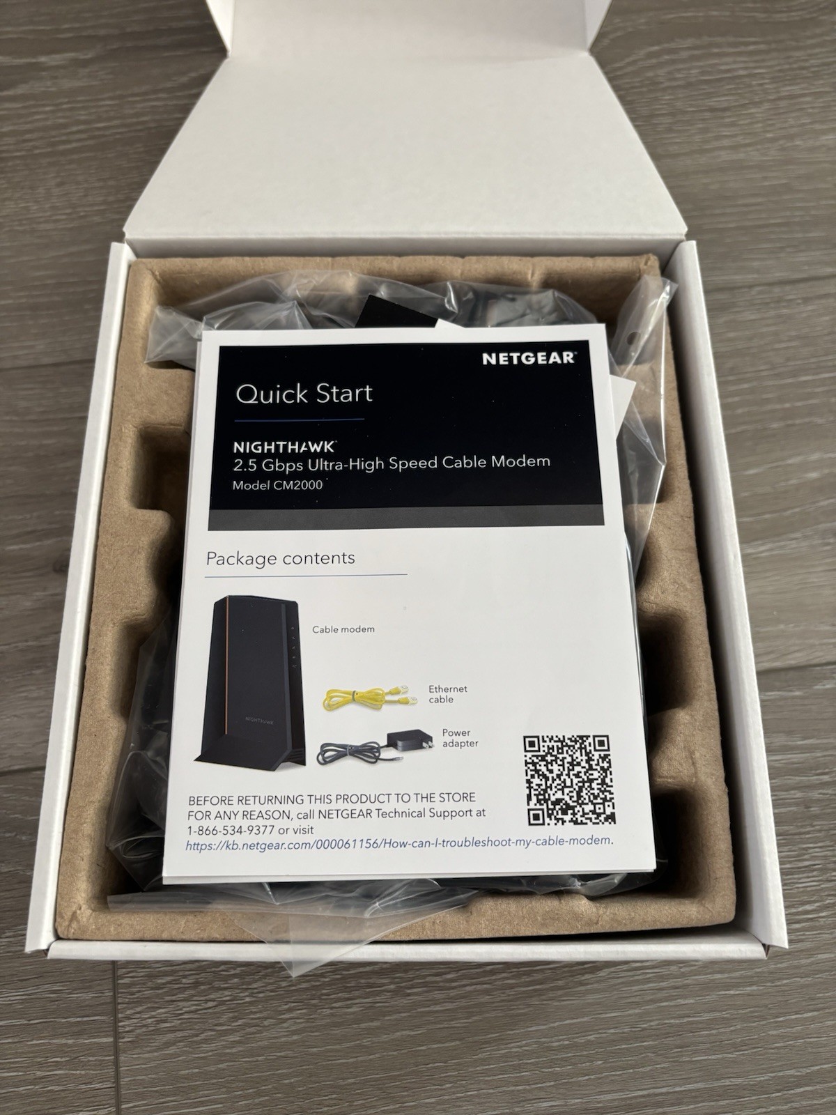 NETGEAR Nighthawk CM2000 2.5Gbps DOCSIS 3.1 Cable Modem Xfinity Spectrum Cox