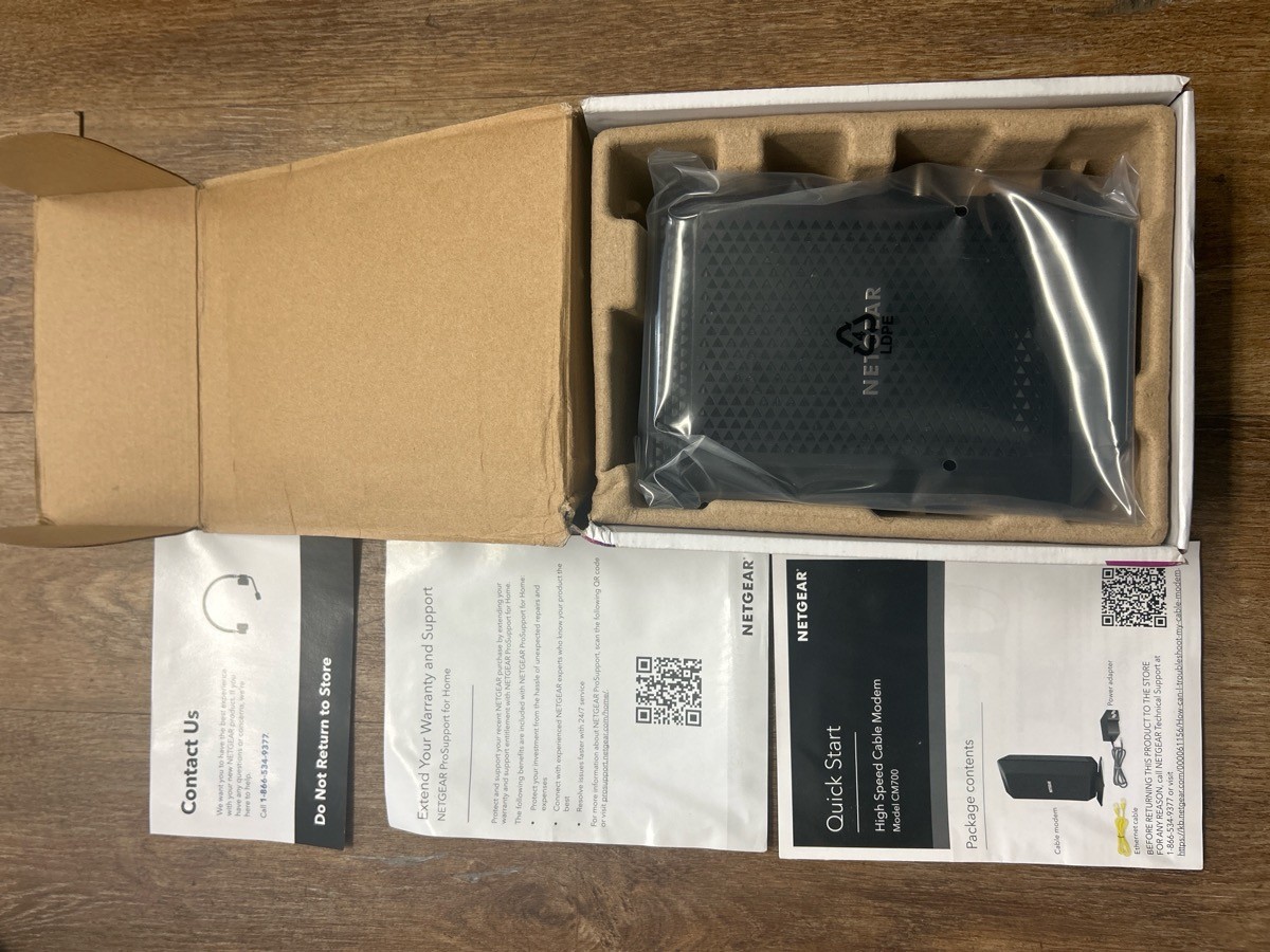 NETGEAR CM700 CABLE MODEM (SBL014173)