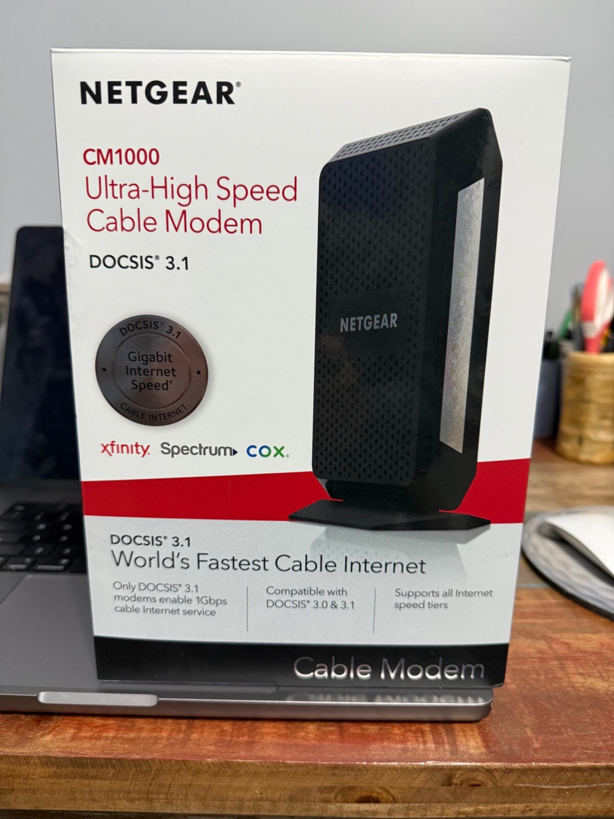 NETGEAR CM1000 Ultra-High Speed Cable Modem DOCSIS 3.1 1GBPS **OPEN BOX**