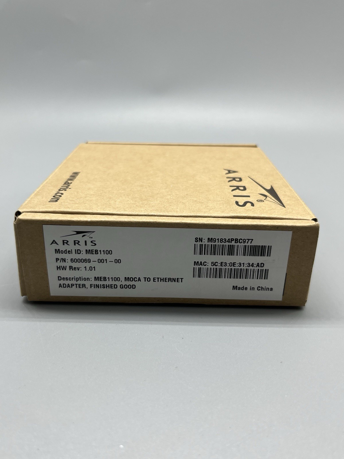 Arris MEB1100 MoCa to ETHERNET Adapter Bridge Frontier Fios 600069-001-00