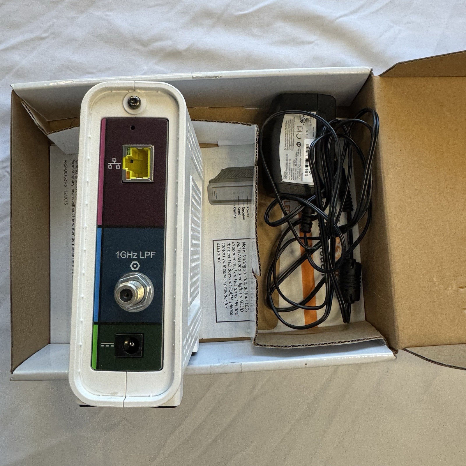 ARRIS Surfboard SB6190 – 32×8 Docsis 3.0 Cable Modem – White