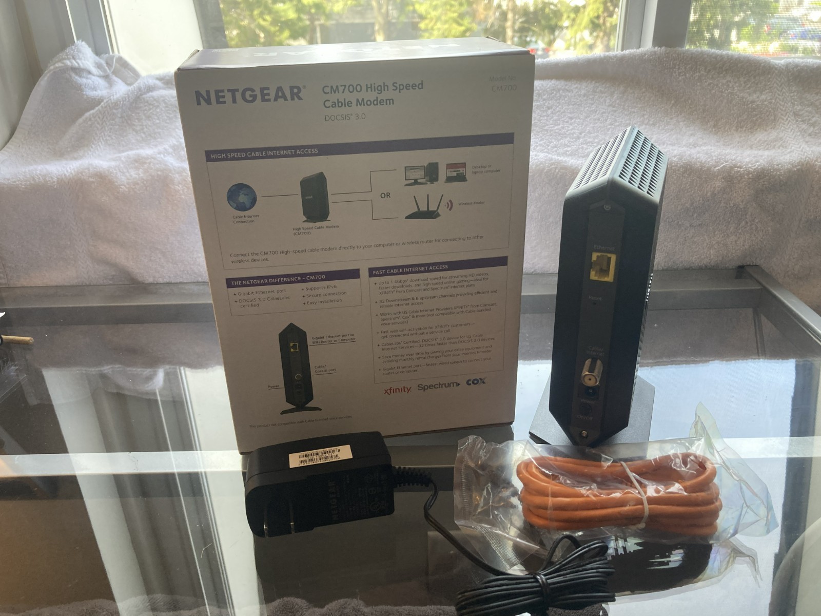 Netgear CM700 Cable Modem Wired High Speed 800Mbps DOCSIS 3.0 (Used)