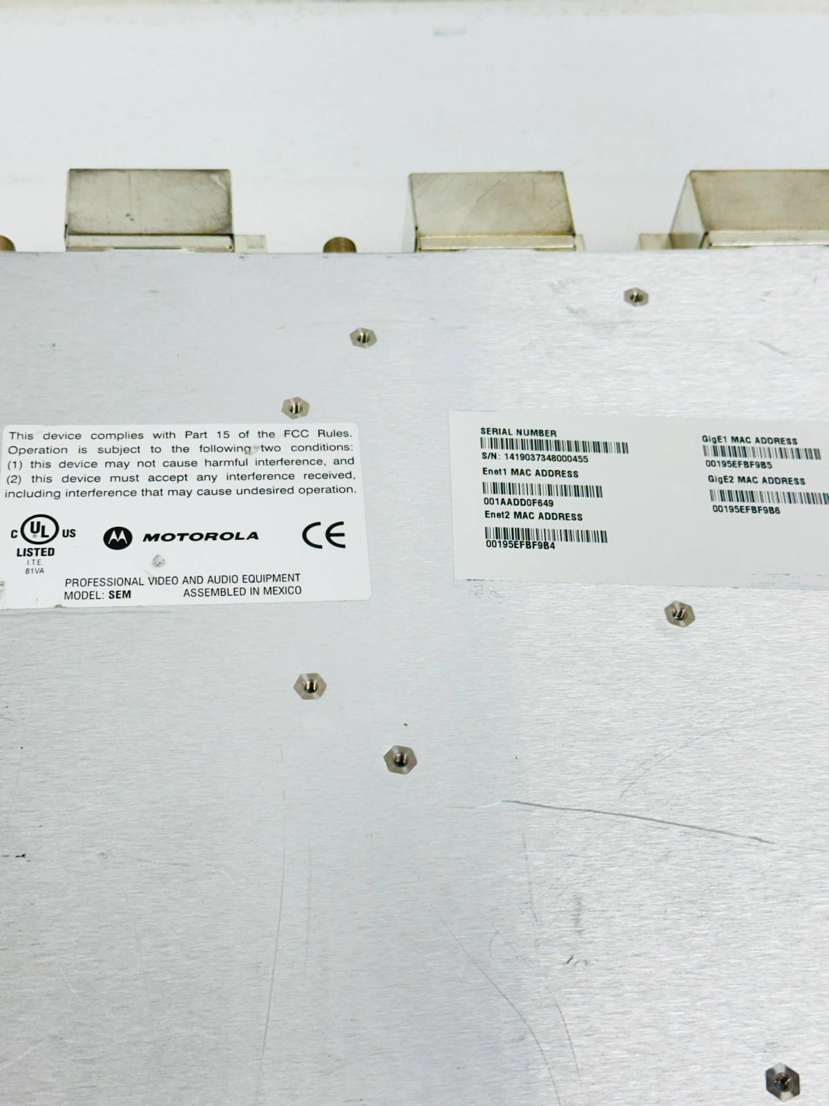 Motorola SEM-V12 Smart Stream Encryptor Modulator Module – FREE SHIPPING